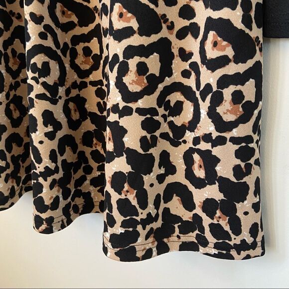 SHEIN Animal Print Long Sleeve Dress Small - Picture 3 of 6